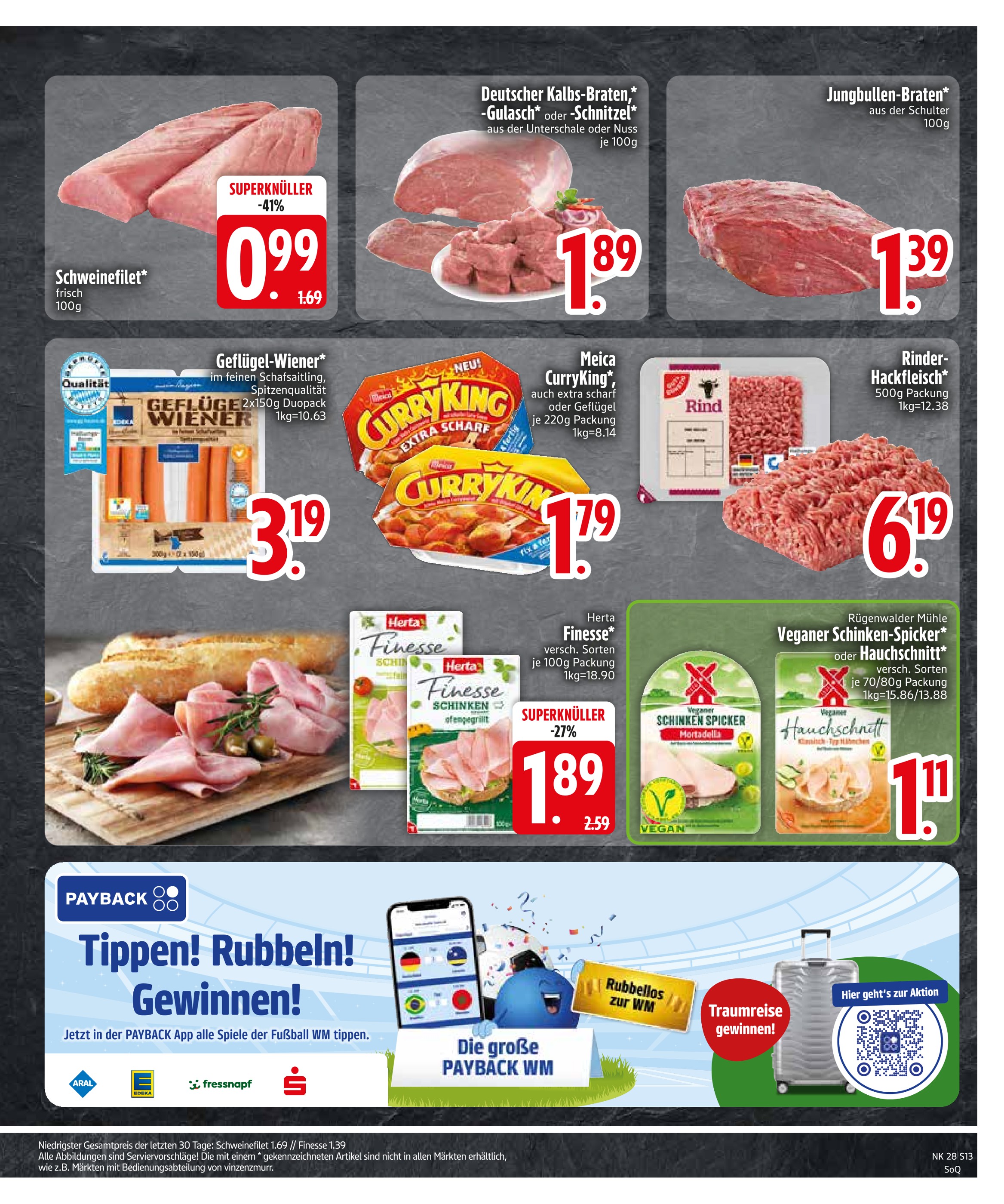 EDEKA Schnitzel im Prospekt